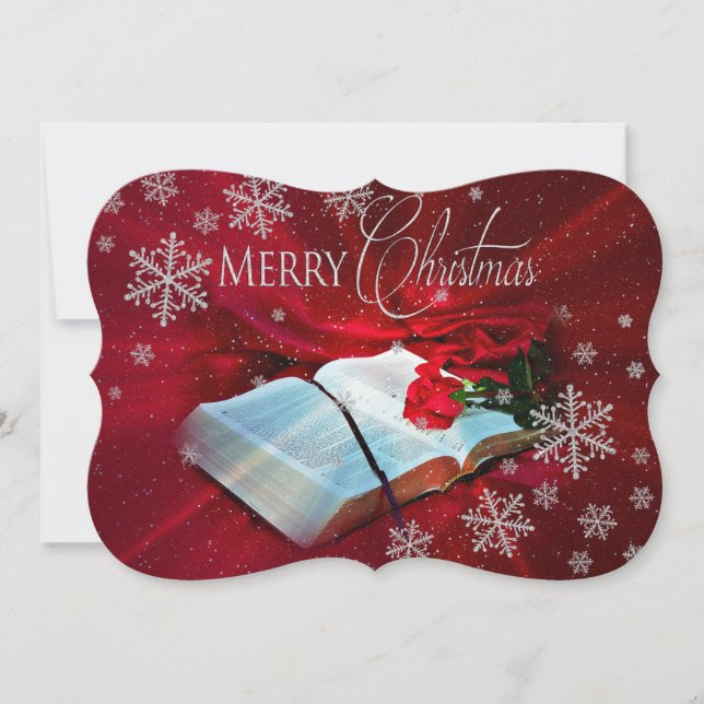 Cartes Pour Fêtes Annuelles Noël de la Bible chrétienne (Devant)