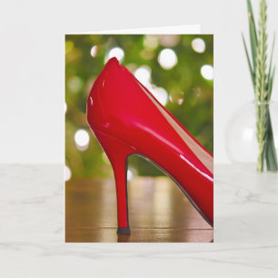 Cartes Pour Fêtes Annuelles Noël de la chaussure rouge