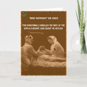 Cartes Pour Fêtes Annuelles Noël de la femme drôle