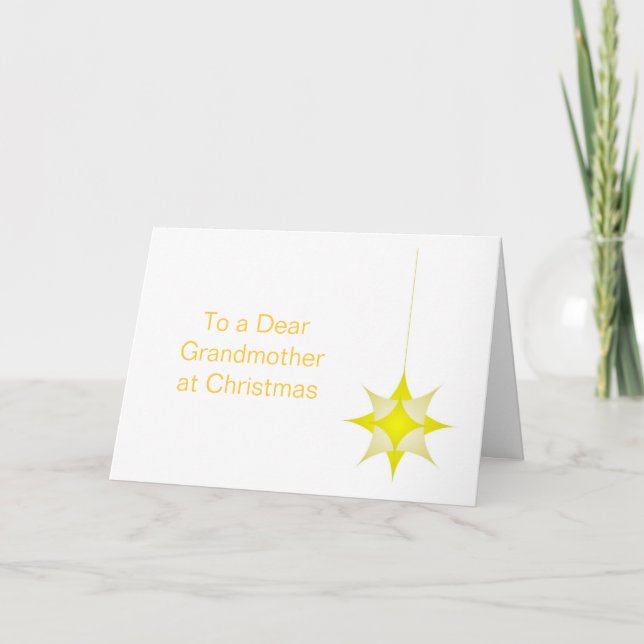 Cartes Pour Fêtes Annuelles Noël de la grand-mère étoilée (Devant)