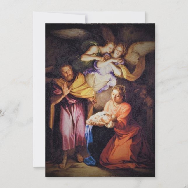 Cartes Pour Fêtes Annuelles Noël de la Nativité (Devant)