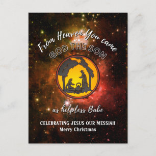 Cartes Pour Fêtes Annuelles Noël de la Nativité Chrétienne