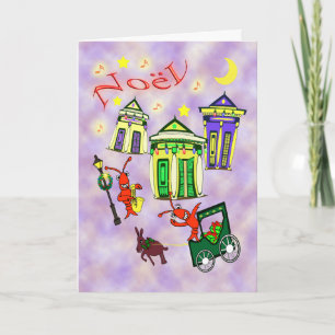 Cartes Pour Fêtes Annuelles Noël de la Nouvelle-Orléans Noël