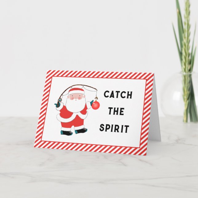 Cartes Pour Fêtes Annuelles Noël de la pêche (Devant)