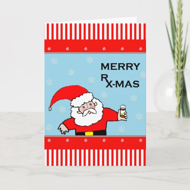 Cartes Pour Fêtes Annuelles Noël de la pharmacie (Devant)