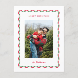 Cartes Pour Fêtes Annuelles Noël de la vague moderne