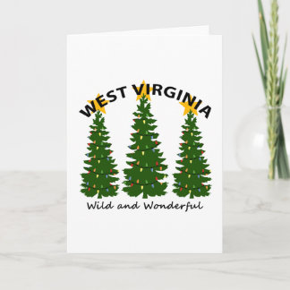 Cartes Pour Fêtes Annuelles Noël de la Virginie Occidentale