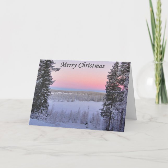 Cartes Pour Fêtes Annuelles Noël de Lappish (Devant)