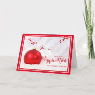 Cartes Pour Fêtes Annuelles Noël de l'appréciation du client de l'entreprise