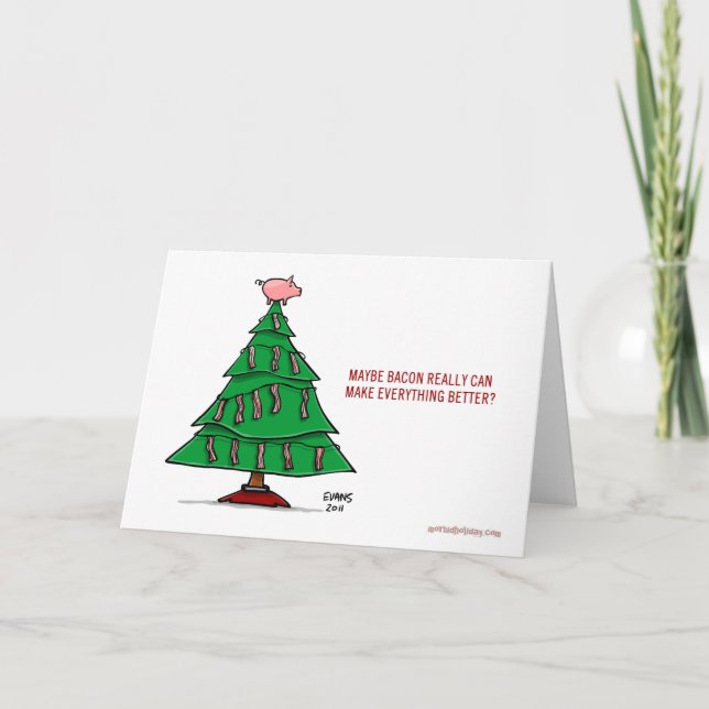 Cartes Pour Fêtes Annuelles Noël de lard (Devant)