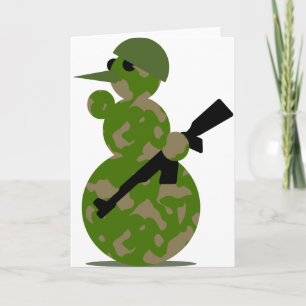 Cartes Pour Fêtes Annuelles noël de l'armée de neige