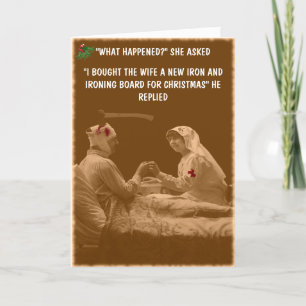 Cartes Pour Fêtes Annuelles Noël de l'épouse humoristique