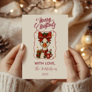 Cartes Pour Fêtes Annuelles Noël de l'oie idiote