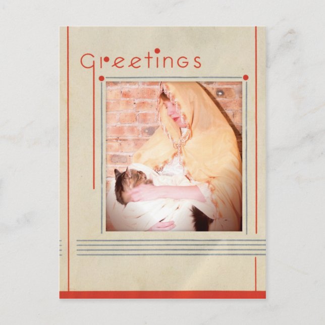 Cartes Pour Fêtes Annuelles noël de madonna et cat (Devant)