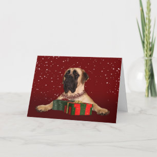 Cartes Pour Fêtes Annuelles Noël de mastiff