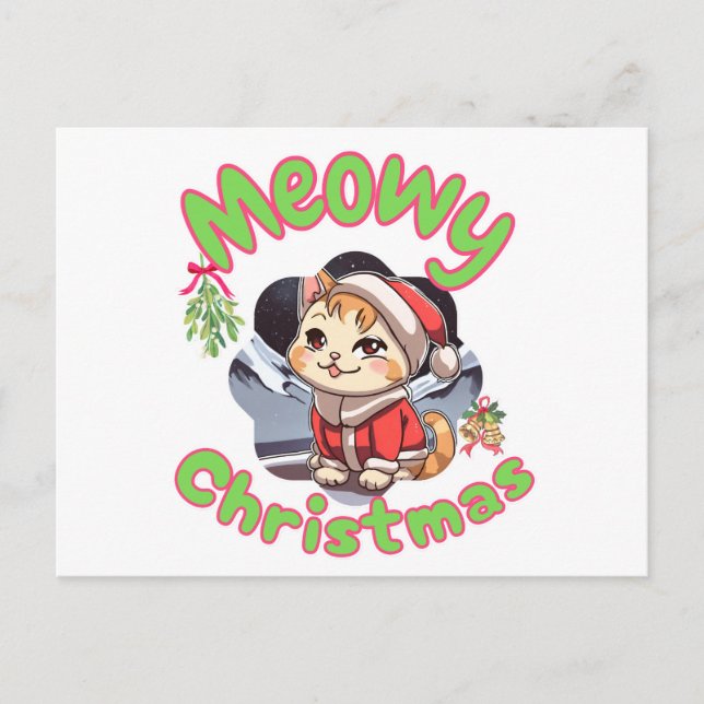Cartes Pour Fêtes Annuelles Noël de Meowy (Devant)