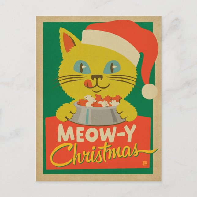 Cartes Pour Fêtes Annuelles Noël de Meowy (Devant)