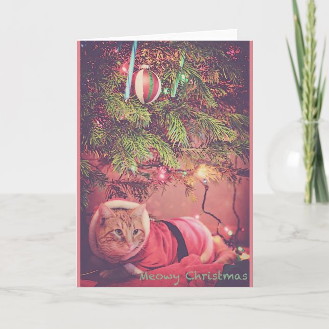 Cartes Pour Fêtes Annuelles Noël de Meowy (Devant)