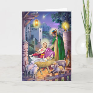 Cartes Pour Fêtes Annuelles Noël de nativité