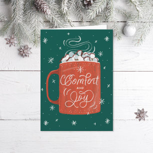 Cartes Pour Fêtes Annuelles Noël de Noël de Hot Cocoa Marshmallow