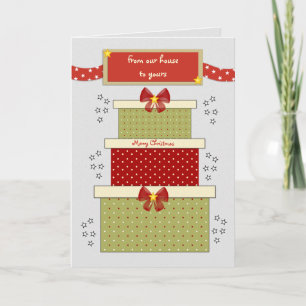 Cartes Pour Fêtes Annuelles Noël de notre maison à votre