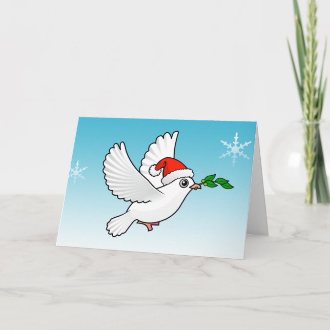 Cartes Pour Fêtes Annuelles Noël de Peace Dove (Devant)