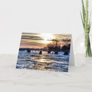 Cartes Pour Fêtes Annuelles Noël de pêche de glace