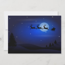 Cartes Pour Fêtes Annuelles Noël de père Noël Sleigh
