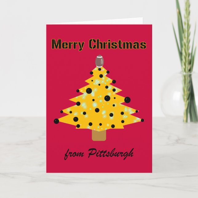 Cartes Pour Fêtes Annuelles Noël de Pittsburgh (Devant)