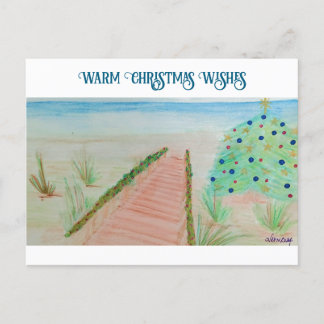 Cartes Pour Fêtes Annuelles Noël de plage