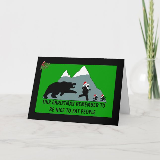 Cartes Pour Fêtes Annuelles Noël de plaisanterie (Devant)