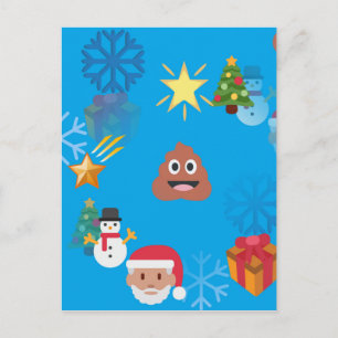 Cartes Pour Fêtes Annuelles noël de poop émoji