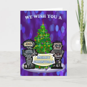 Cartes Pour Fêtes Annuelles Noël de robot