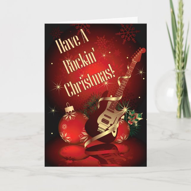 Cartes Pour Fêtes Annuelles Noël de Rockin (Devant)