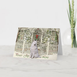 Cartes Pour Fêtes Annuelles Noël de Samoyed