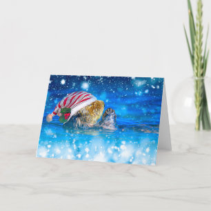 Cartes Pour Fêtes Annuelles Noël de Sea Otter