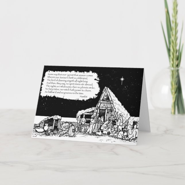 Cartes Pour Fêtes Annuelles Noël de Shakespeare (Devant)