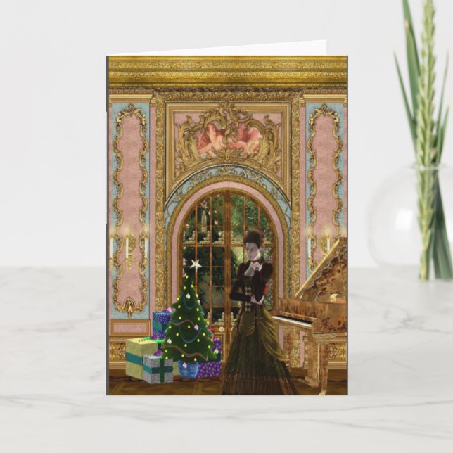 Cartes Pour Fêtes Annuelles Noël de Steampunk (Devant)