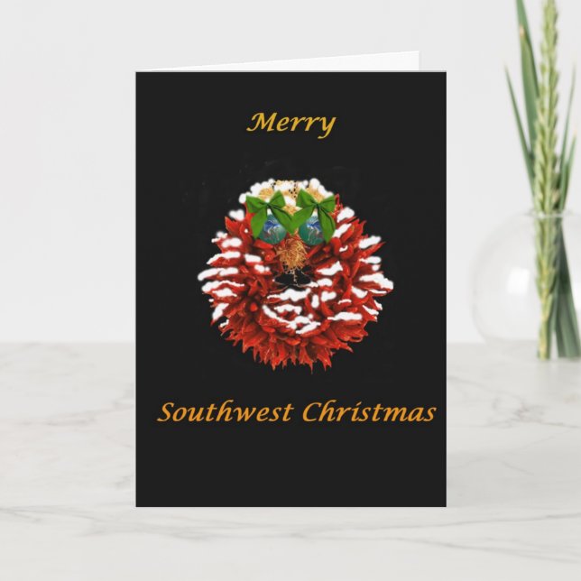 Cartes Pour Fêtes Annuelles Noël de sud-ouest (Devant)
