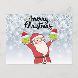 Cartes Pour Fêtes Annuelles Noël de tennis avec le Père Noël