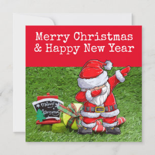 Cartes Pour Fêtes Annuelles Noël de tennis avec thème de tennis
