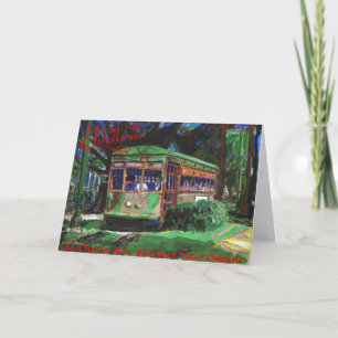 Cartes Pour Fêtes Annuelles Noël de tramway