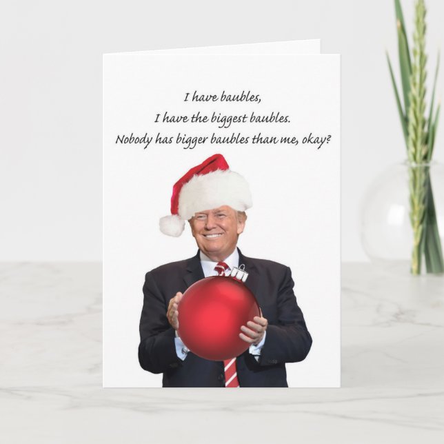 Cartes Pour Fêtes Annuelles Noël de Trump : les plus grandes difficultés (Devant)