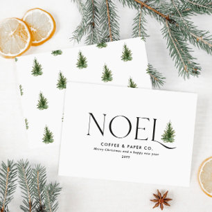 Cartes Pour Fêtes Annuelles Noel de typographie moderne affaires Noël
