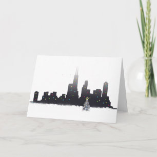 Cartes Pour Fêtes Annuelles Noël de ville de Chicago