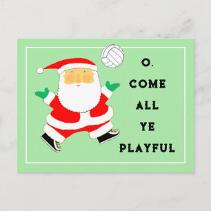 Cartes Pour Fêtes Annuelles Noël de volley-ball