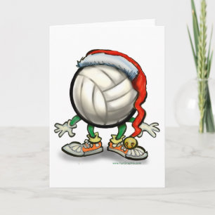 Cartes Pour Fêtes Annuelles Noël de volley-ball