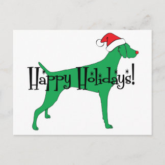 Cartes Pour Fêtes Annuelles Noël de Weimaraner