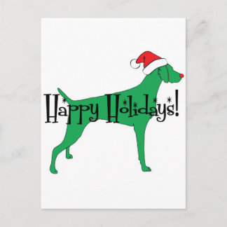 Cartes Pour Fêtes Annuelles Noël de Weimaraner