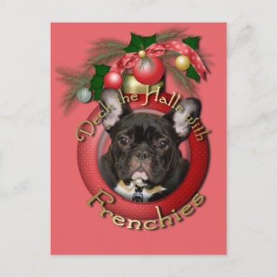 Cartes Pour Fêtes Annuelles Noël - Deck the Halls - Français - Turquoise